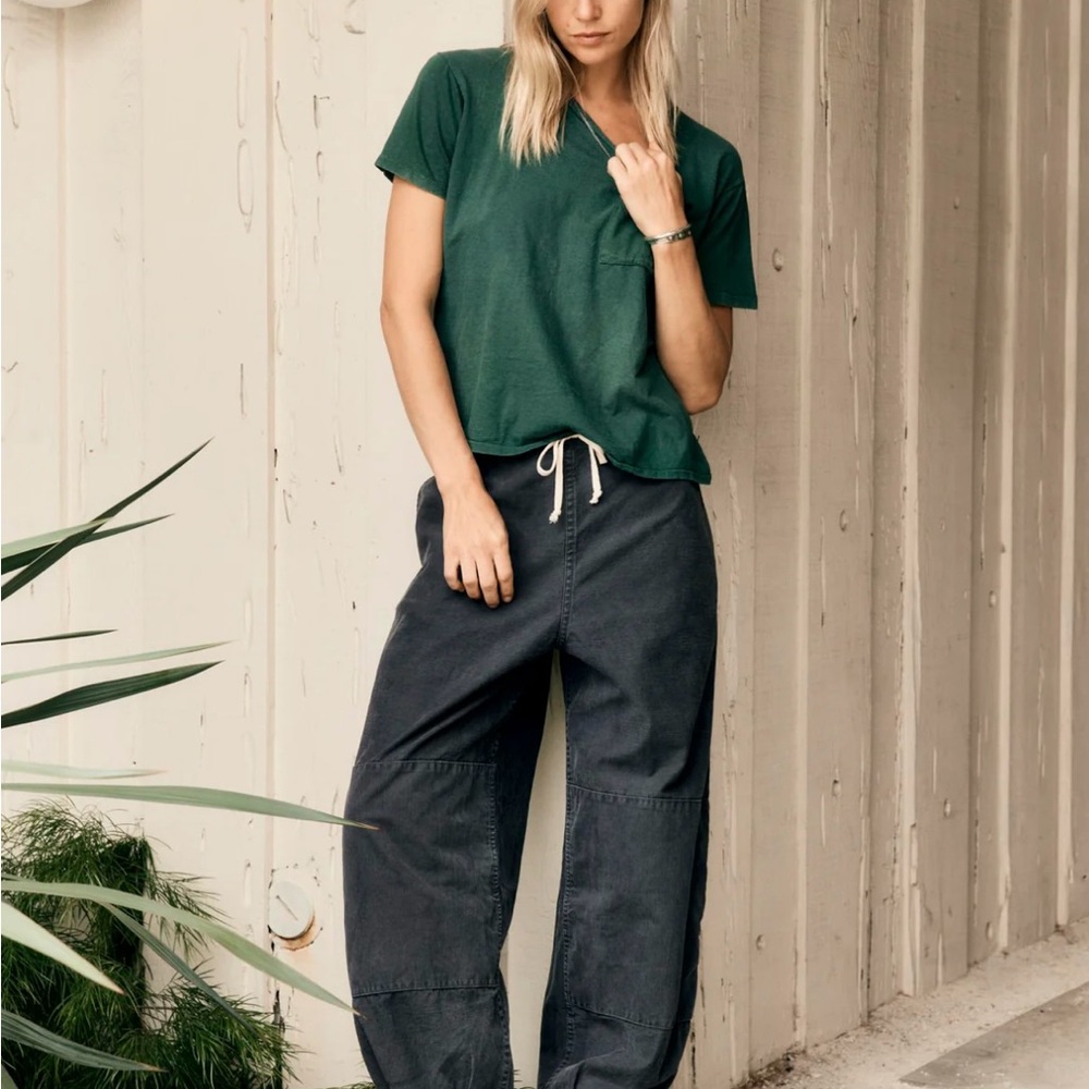 imogene + willie flight pants in brown ripstop sz M
